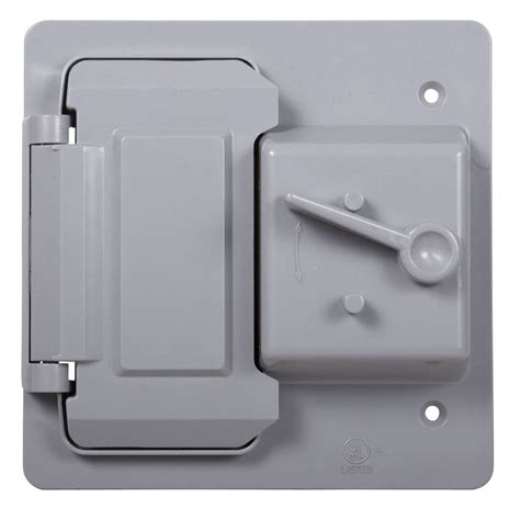 Hubbell TayMac 2-Gang Rectangle Plastic Weatherproof Electrical Box Cover at Lowes.com