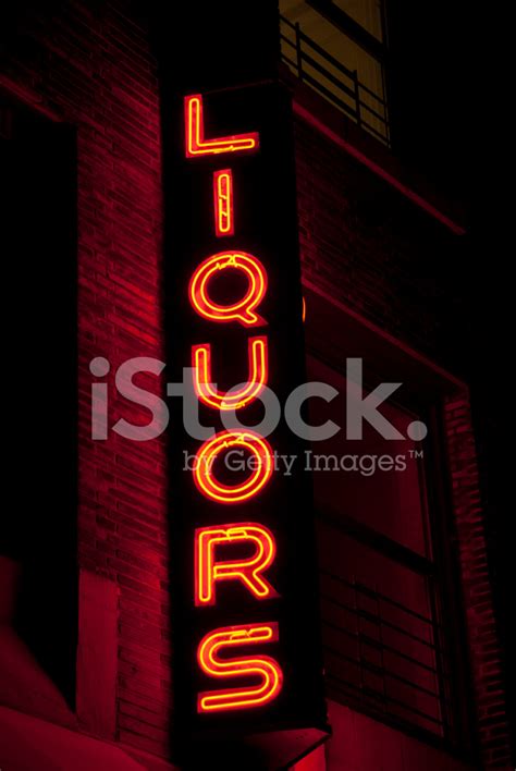 Liquor Store Neon Sign Stock Photo | Royalty-Free | FreeImages