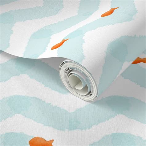 Gold Fish Wallpaper | Spoonflower