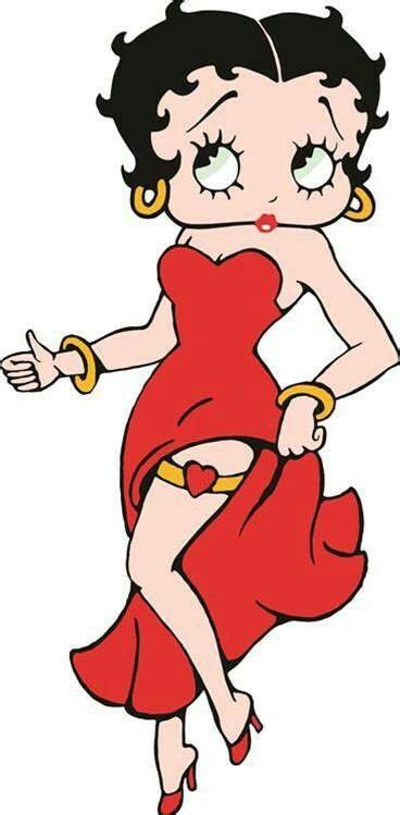 Betty Boop Long Red Dress | Betty boop pictures, Betty boop cartoon, Betty boop