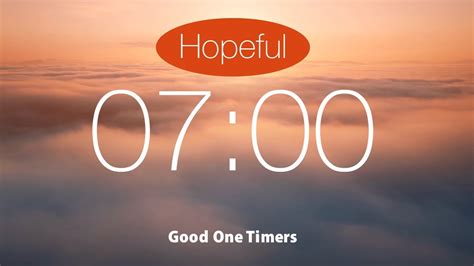 7 Minute Countdown Timer with Soothing and Relaxing Music | 4K | Alarm ...