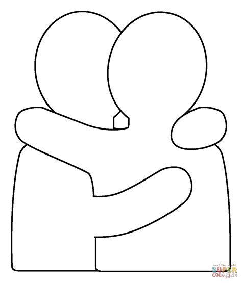 How To Draw People Hugging For Kids