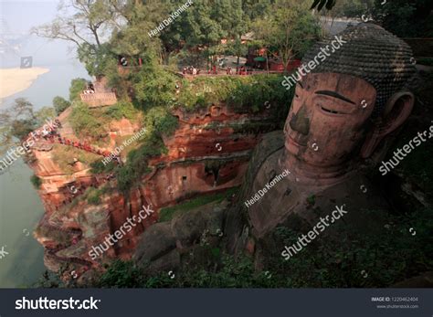 People Climbing Stairs Leshan Giant Buddha Stock Photo 1220462404 | Shutterstock