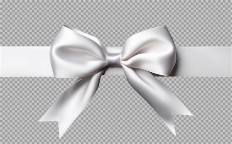 Free PSD | White ribbon for wrapping isolated on transparent background