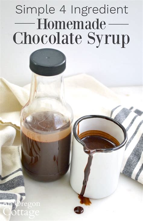 Simple Homemade Chocolate Syrup Recipe - An Oregon Cottage