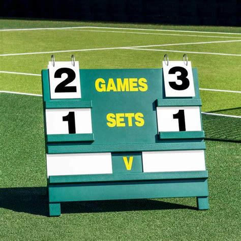 Wooden Tennis Scoreboard [Freestanding] | Vermont Sports