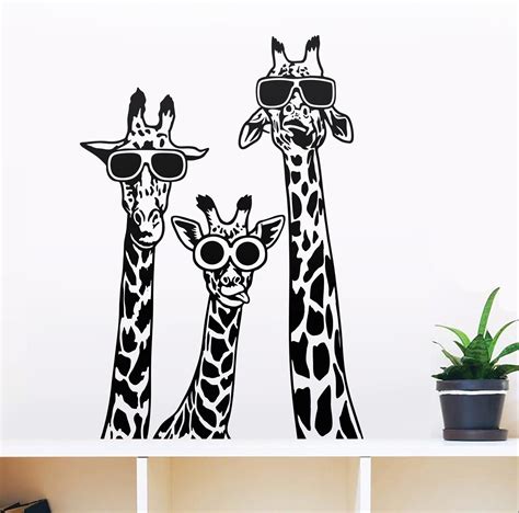 Giraffe SVG, funny Giraffes with glasses, African Safari Animal, Head ...