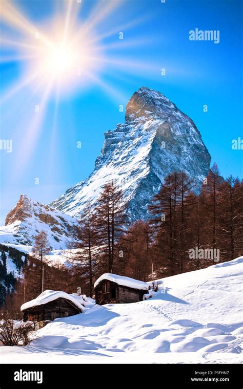 The Matterhorn in Switzerland Stock Photo - Alamy