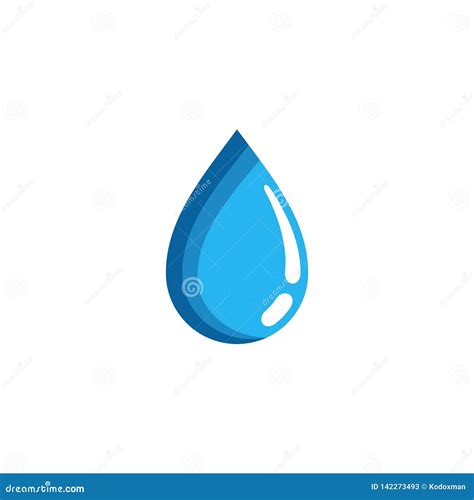 Modern Water Droplet Icon Logo Template Stock Vector - Illustration of abstract, ecology: 142273493