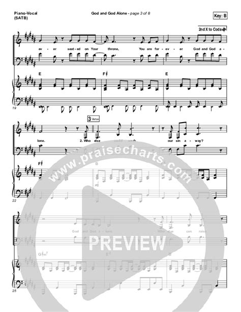 God And God Alone Sheet Music PDF (Chris Tomlin / Passion) - PraiseCharts