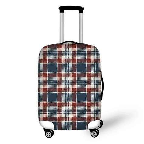 colorful checked design print luggage cover high elastic fabric covers protective covers for ...