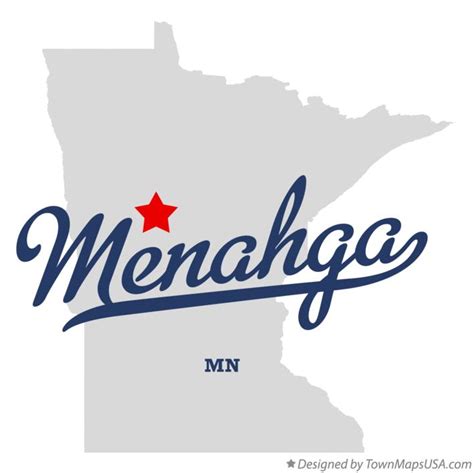 Map of Menahga, MN, Minnesota