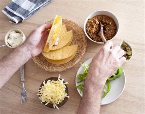 taco with fresh ingredients - Free Stock Image