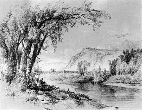 Natural Scenery Sketch at PaintingValley.com | Explore collection of ...