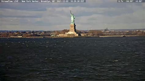 【LIVE】 Webcam New York City Harbor | SkylineWebcams