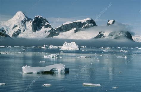 Icebergs off Antarctic Peninsula - Stock Image - E225/0095 - Science ...