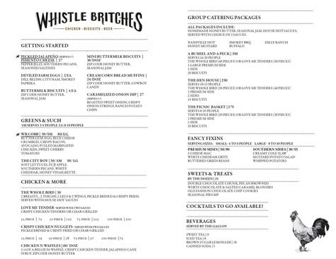 Whistle Britches- Dallas - Catering