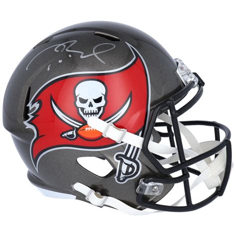 The Tom Brady Autographed Football Helmet (Buccaneers) - Hammacher ...