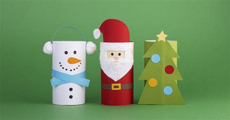 Creativos adornos de Navidad con material reciclado para niños