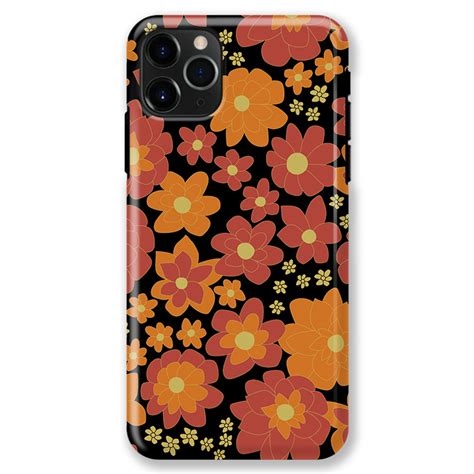 iPhone 11 Pro Max Case - - Bright Retro Floral - Casebus