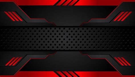 Premium Vector | Black and red metal background | Youtube banner design, Youtube banner ...