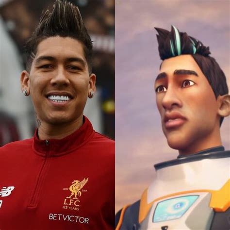 Passing resemblance between soccer player Roberto Firmino and Ryley ...