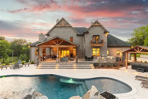 Luxurious Custom Home on Expansive Estate with Pool and Workshop in ...