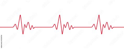 Heartbeat line, Pulse trace, ECG or EKG Cardio graph symbol for Healthy and Medical Analysis ...