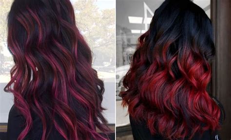 23 Ways to Rock Black Hair with Red Highlights - StayGlam