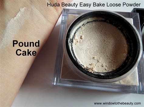 Huda Beauty Powder Pound Cake Swatches | Huda beauty, Loose powder, Beauty