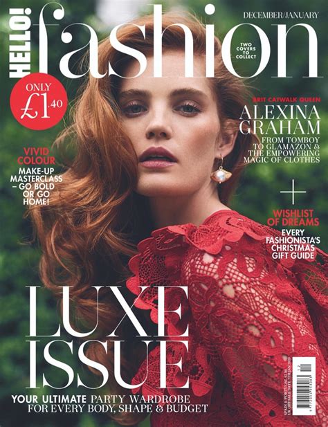 Alexina Graham Hello! Fashion 2019 Cover Fashion Editorial