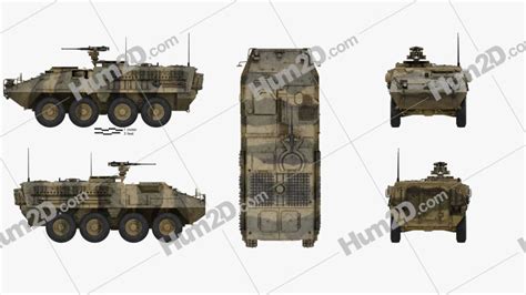 M1126 Stryker ICV with HQ interior Blueprint in PNG - Download Military ...