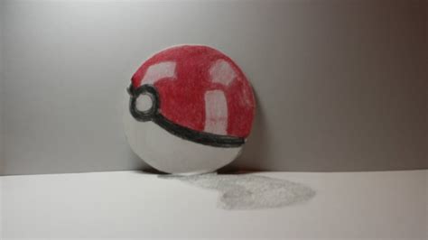 How to draw a 3D Poke ball!! - YouTube