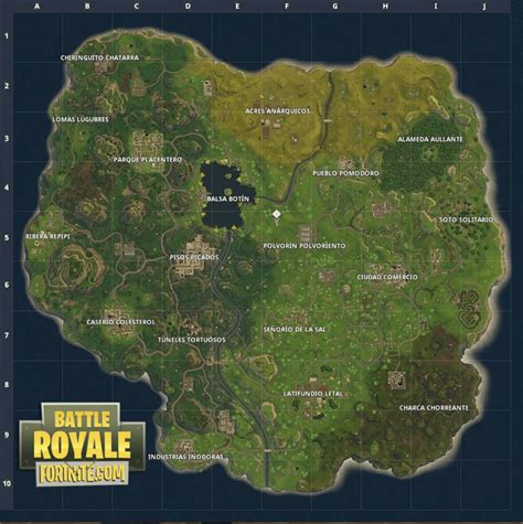 La Guía definitiva del Mapa de Fortnite (Actualizado 2018) WebdeGamers