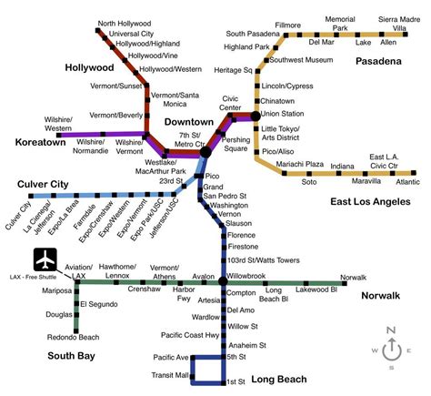 Los Angeles Subway Map Pdf - United States Map