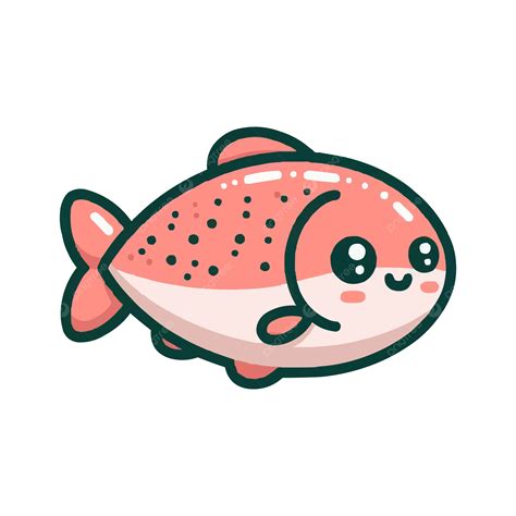 Cute Red Salmon Fish Drawing, Fish, Salmon, Illustration PNG Transparent Image and Clipart for ...