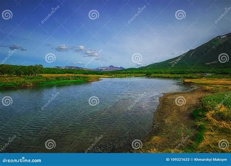 Kamchatka, Nature Park, Russia. Khodutkinskiye Hot Springs at the Foot ...