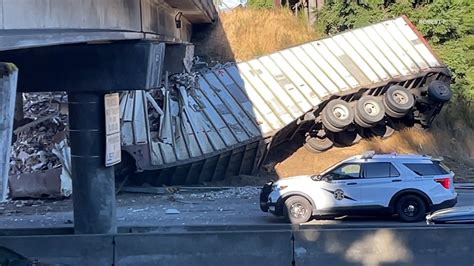 Witness video from the scene of a fatal semi-truck crash in Tumwater | king5.com