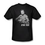 Star Trek Shirt Slim Fit V-Neck Kirk Words Black T-Shirt - Star Trek Kirk Words Shirts