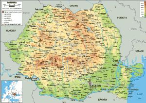 Romania Map (Road) - Worldometer