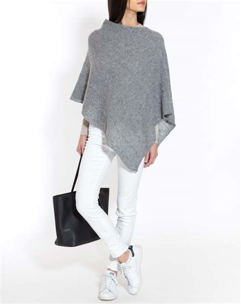 Pure Cashmere Cable Knit Poncho | MaisonCashmere