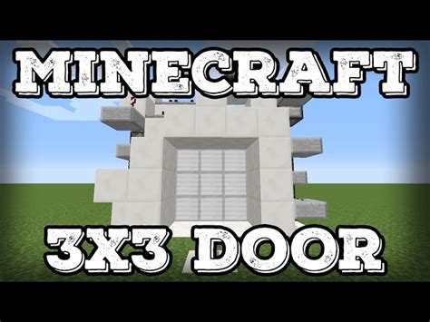 Minecraft Piston Door Schematic