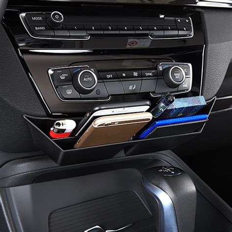 Center Console Armrest Box Storage Box Decoration Cover Trim For BMW X1 ...