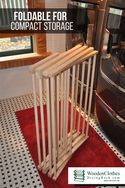 Wooden Clothes Drying Rack: A Laundry Room Essential by Benson Wood Products