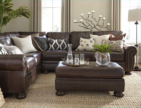 Dark Brown Brown Sofa Decorating Living Room Ideas | Brown leather sofa living room, Brown sofa ...