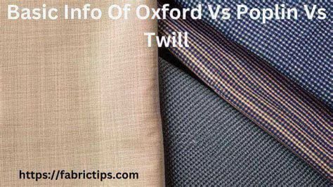 Oxford Vs Poplin Vs Twill: Which Shirt Fabric Is Right For You?