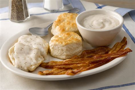 Biscuits n' Gravy with Bacon or Sausage