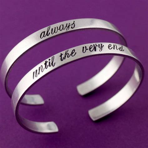 Harry Potter Bracelets -Set of 2: Always & Until the Very End - His and ...