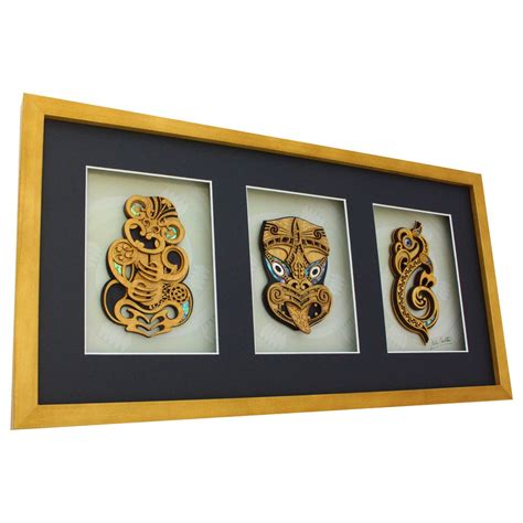 Premium Large Triple Carving Maori Artwork | Aeon Giftware - Aeon ...