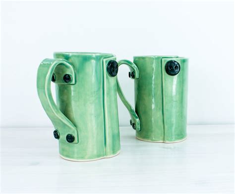 Button Mug | Handmade Mug | Unique Mugs | Pottery – Off Your Rocker Pottery